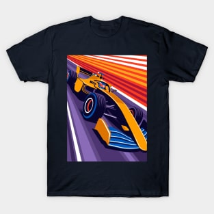 Orange Car - Racing Team T-Shirt